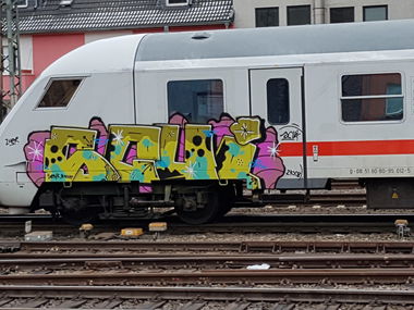 Graffiti Train in Köln - Photo by bocat - SCUI (2018)