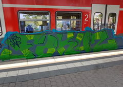 Graffiti Train in Köln - Photo by bocat - FOKUZ (2018)