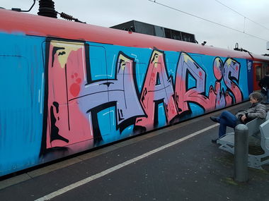 Graffiti Train in Köln - Photo by bocat - HARIS (2018)