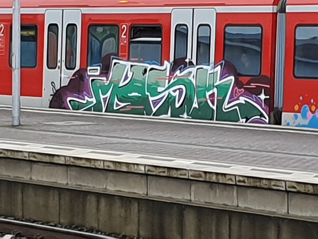 Graffiti Train in Köln - Photo by bocat - MOSK (2019)
