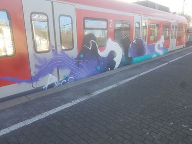 Graffiti Train in Köln - Photo by bocat - RAGS (2018)