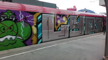 Graffiti Train in Köln - Photo by bocat - LYPS (2018)