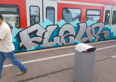 Graffiti Train in Köln - Photo by bocat - FLEUR (2018)