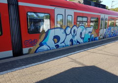 Graffiti Train in Köln - Photo by bocat - BÖSE (2018)