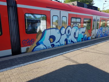 Graffiti Train in Köln - Photo by bocat - BÖSE (2018)