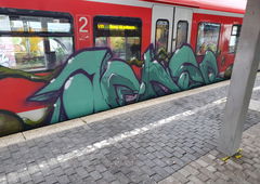 Graffiti Train in Köln - Photo by bocat - ACHSO (2019)