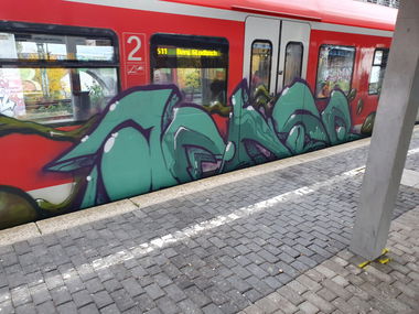 Graffiti Train in Köln - Photo by bocat - ACHSO (2019)
