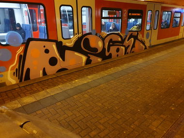 Graffiti Train in Köln - Photo by bocat - NICE (2020)