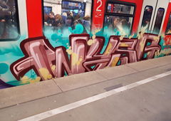 Graffiti Train in Köln - Photo by bocat - WYSO (2018)