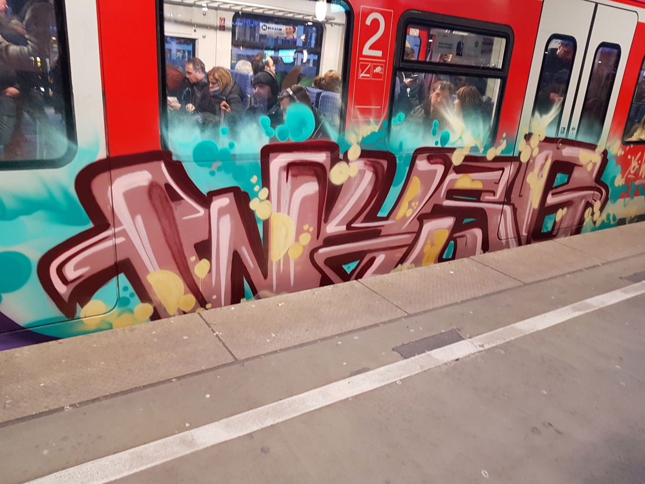 Graffiti Train in Köln - Photo by bocat - WYSO (2018)