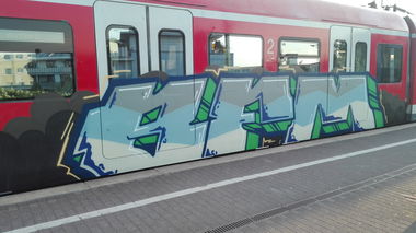 Graffiti Train in Köln - Photo by bocat - BFM