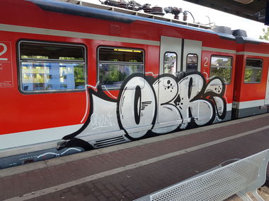 Graffiti Train in Köln - Photo by bocat - OCR (2018)