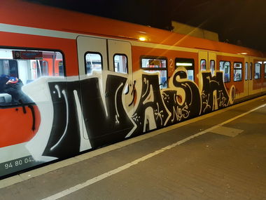 Graffiti Train in Köln - Photo by bocat - NASH (2018)