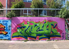 Graffiti Wall in Köln - Photo by bocat - TACH (2019)