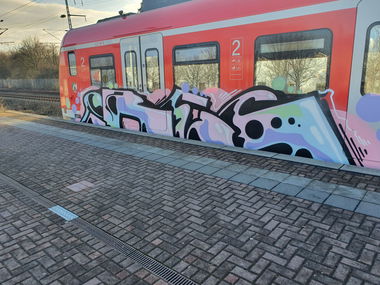 Graffiti Train in Köln - Photo by bocat - IBES (2020)