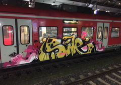 Graffiti Train - Photo by bocat - Sile (2017)