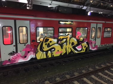 Graffiti Train - Photo by bocat - Sile (2017)