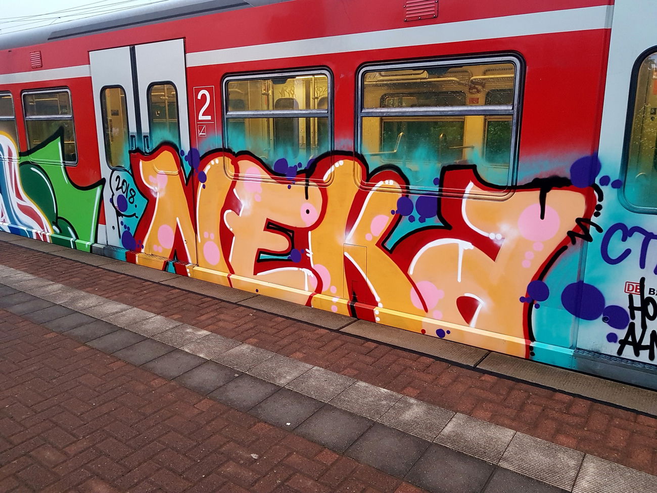 Graffiti Train in Köln - Photo by bocat - NEKA (2018)
