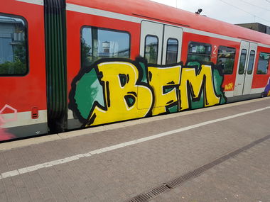 Graffiti Train in Köln - Photo by bocat - BFM (2018)