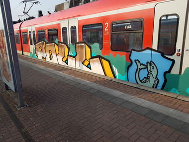 Graffiti Train in Köln - Photo by bocat - POLL (2018)