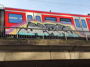 Graffiti Train - Photo by bocat - HISK (2019)