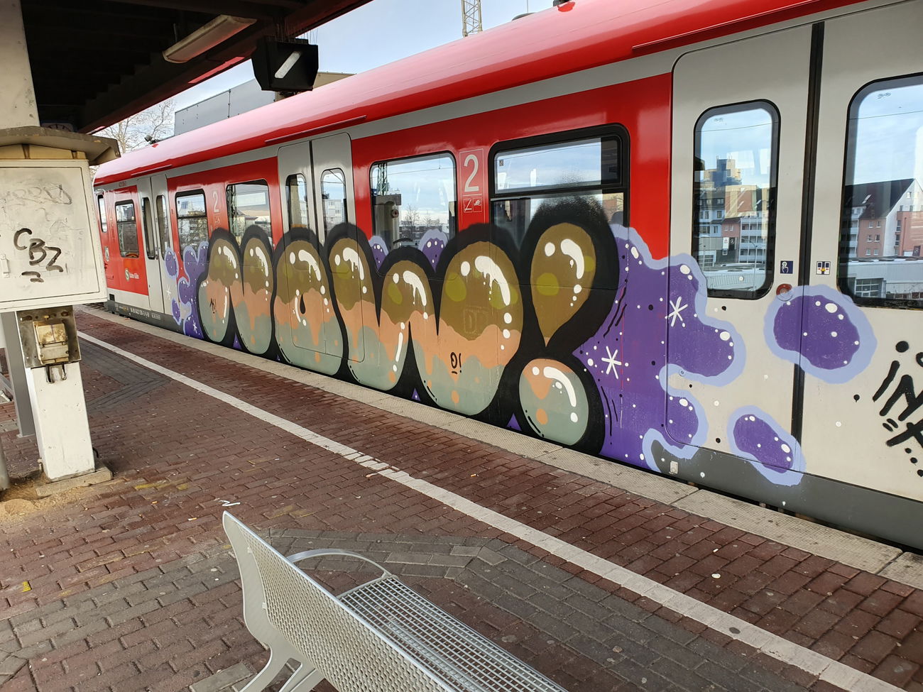 Graffiti Train in Köln - Photo by bocat - NOW (2019)