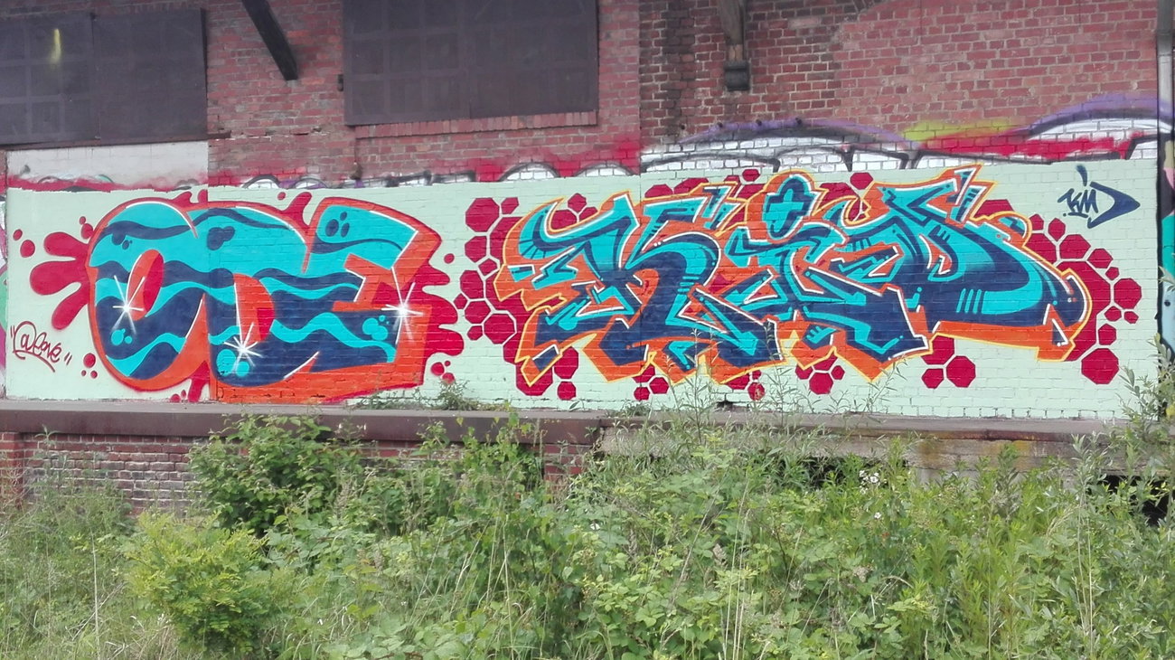 Graffiti Wall in Köln - Photo by bocat - ODE, KID (2017)