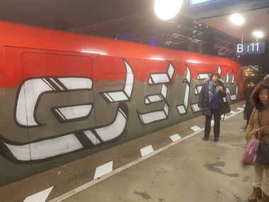Graffiti Train in Köln - Photo by bocat - GEIER (2019)