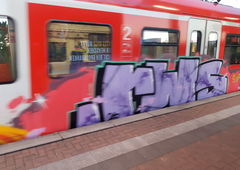 Graffiti Train in Köln - Photo by bocat - RWS (2018)