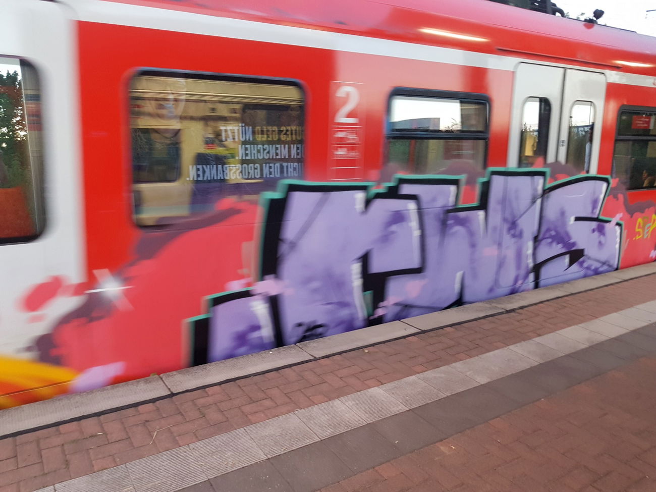 Graffiti Train in Köln - Photo by bocat - RWS (2018)