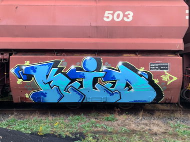 Graffiti Train in Deutschland - Photo by bocat - KID (2019)