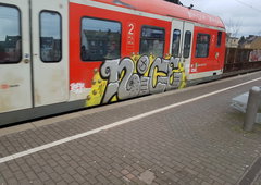 Graffiti Train in Köln - Photo by bocat - NICE (2018)