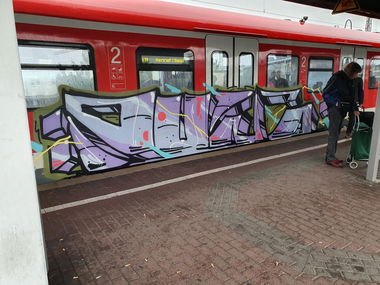 Graffiti Train in Köln - Photo by bocat - PULS (2019)