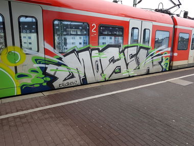 Graffiti Train in Köln - Photo by bocat (2018)