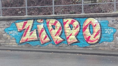 Graffiti Bombing in Köln - Photo by bocat - ZIPPO (2014)