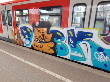 Graffiti Train in Köln - Photo by bocat (2018)