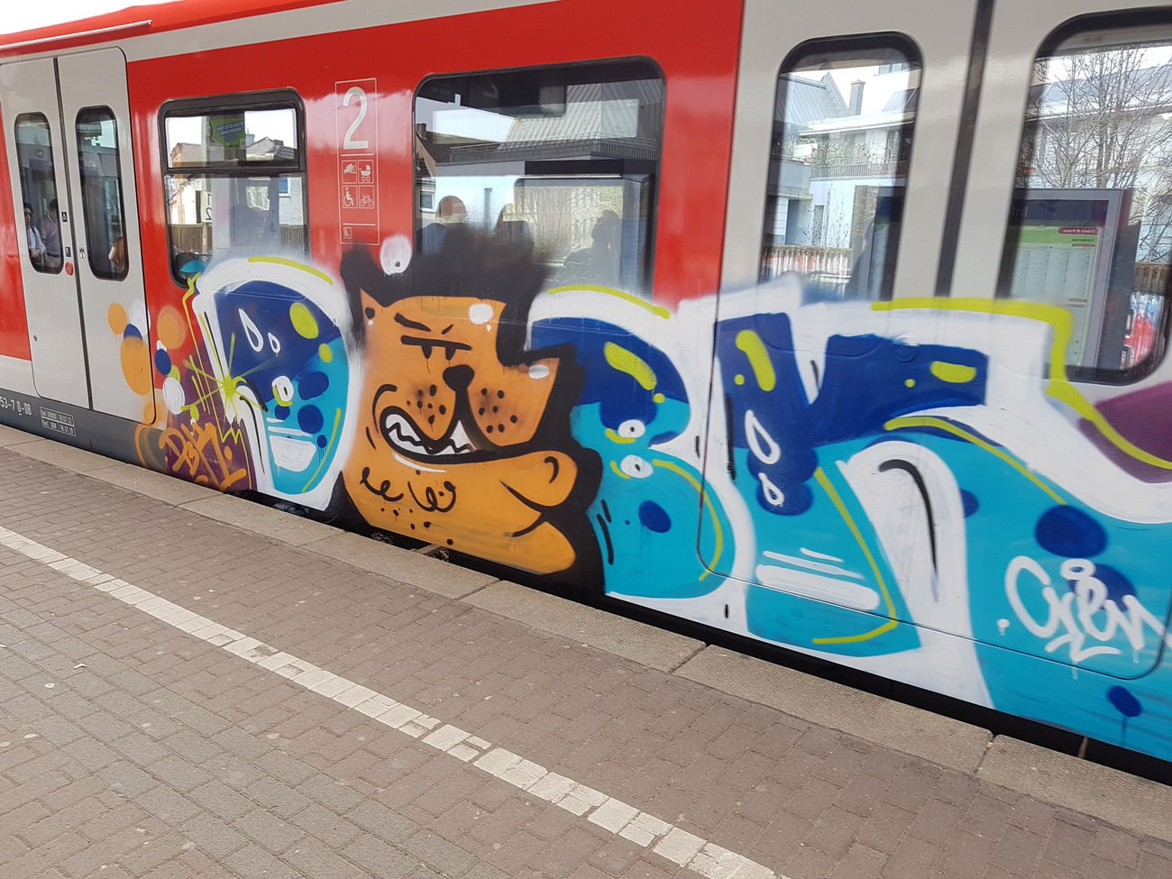 Graffiti Train in Köln - Photo by bocat (2018)