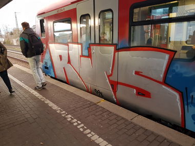 Graffiti Train in Köln - Photo by bocat - RWS (2018)