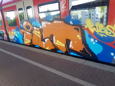 Graffiti Train in Köln - Photo by bocat - ILT (2018)