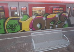 Graffiti Train in Köln - Photo by bocat - TOBI (2018)