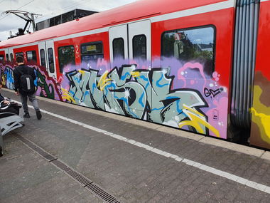 Graffiti Train in Köln - Photo by bocat - MASK (2019)