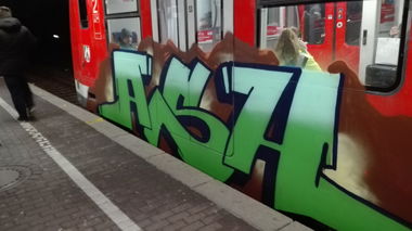 Graffiti Train - Photo by bocat - ASH (2017)