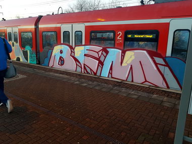 Graffiti Train in Köln - Photo by bocat - BFM (2018)