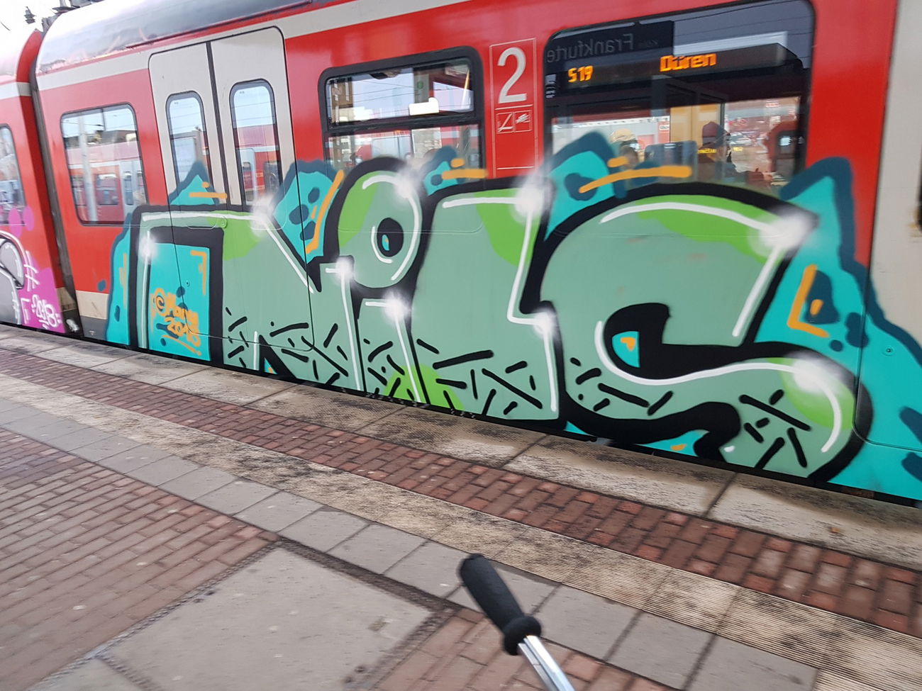 Graffiti Train in Köln - Photo by bocat - NILS (2018)