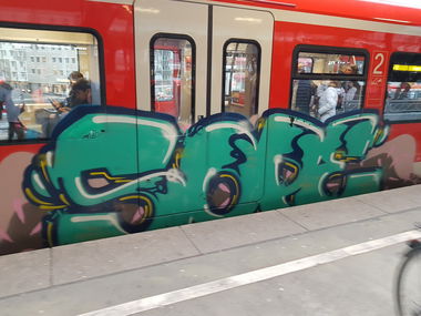 Graffiti Train in Köln - Photo by bocat - SOPE (2018)
