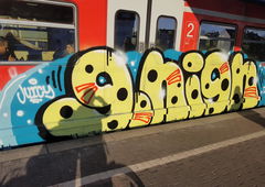 Graffiti Train in Köln - Photo by bocat (2018)