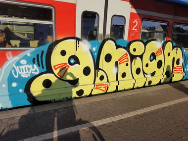 Graffiti Train in Köln - Photo by bocat (2018)
