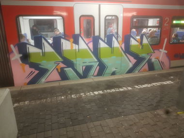 Graffiti Train in Köln - Photo by bocat (2018)