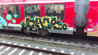 Graffiti Train - Photo by bocat - Daos