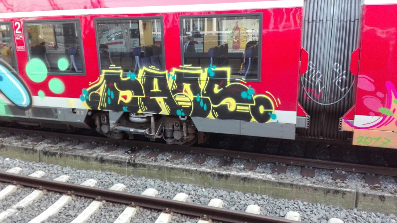 Graffiti Train - Photo by bocat - Daos
